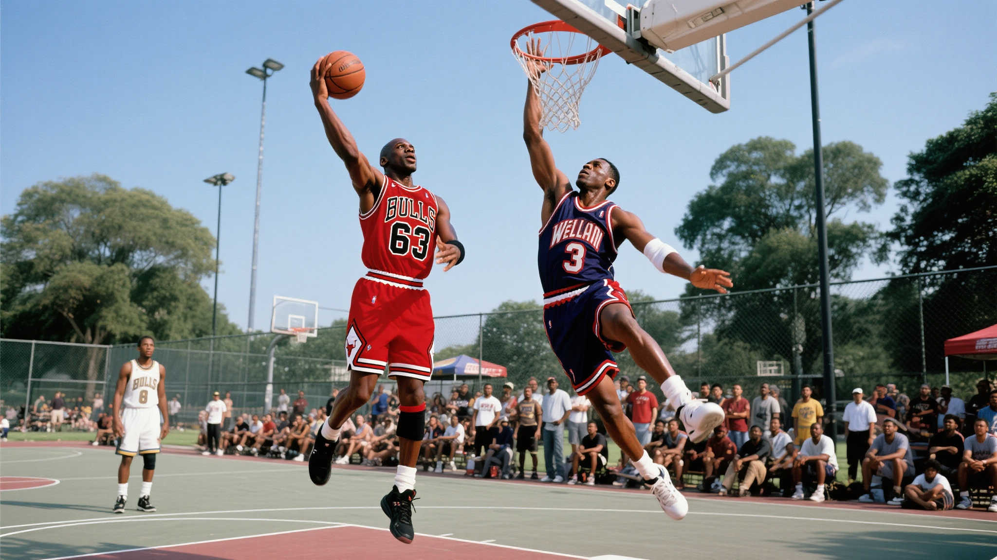 乔丹与‘人类电影精华’威尔金斯野球场巅峰对决! 乔丹与‘人类电影精华’威尔金斯野球场巅峰对决!